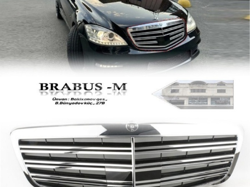 Ban-Kuza hissələr  Mercedes, "Mercedes S Class W221" radiator barmaqlığı